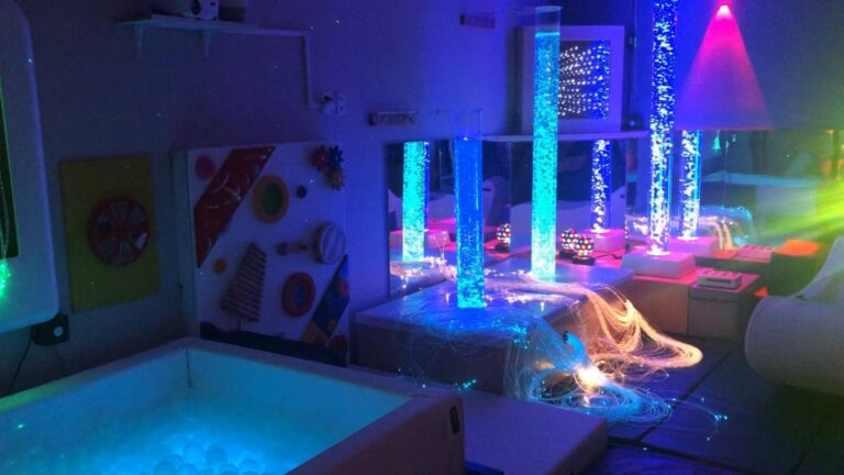 A sensory room for autism patients is shown here
