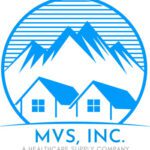 MVS healthcare supply logo with mountains