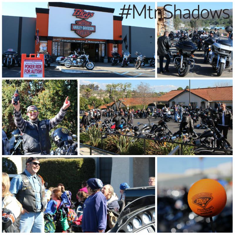 A collage of Mountain Shadows ride for autism program